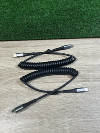 Cable USB C a USB C en espiral SUNGUY