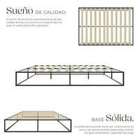 Estructura de cama de metal KYOTO 140 x 200 x 25,5 cm