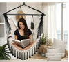 Silla colgante con cojines