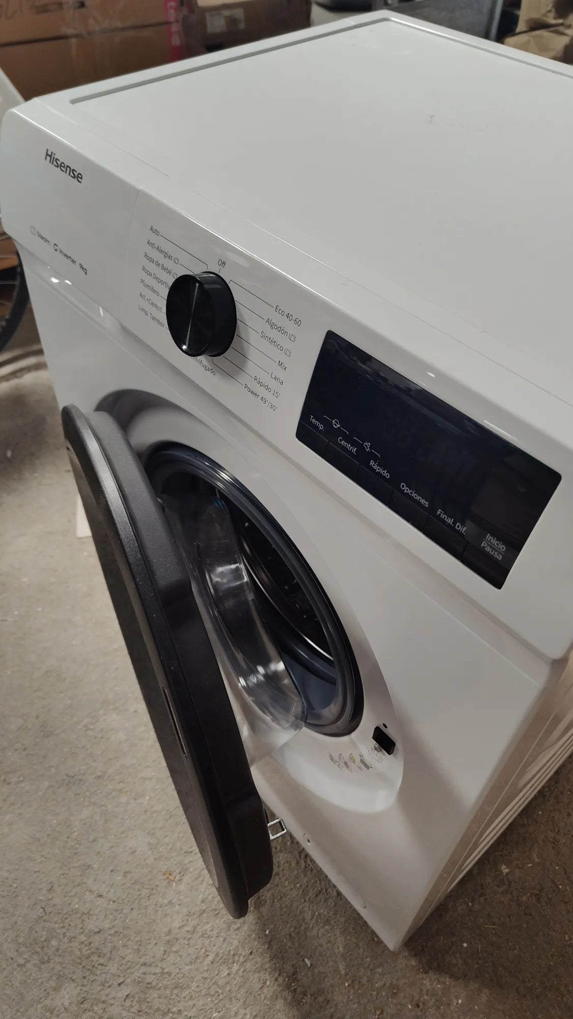 Lavadora, Class A, 9Kg, 1400 rpm, Alto 84.5cm x Ancho 59.5cm