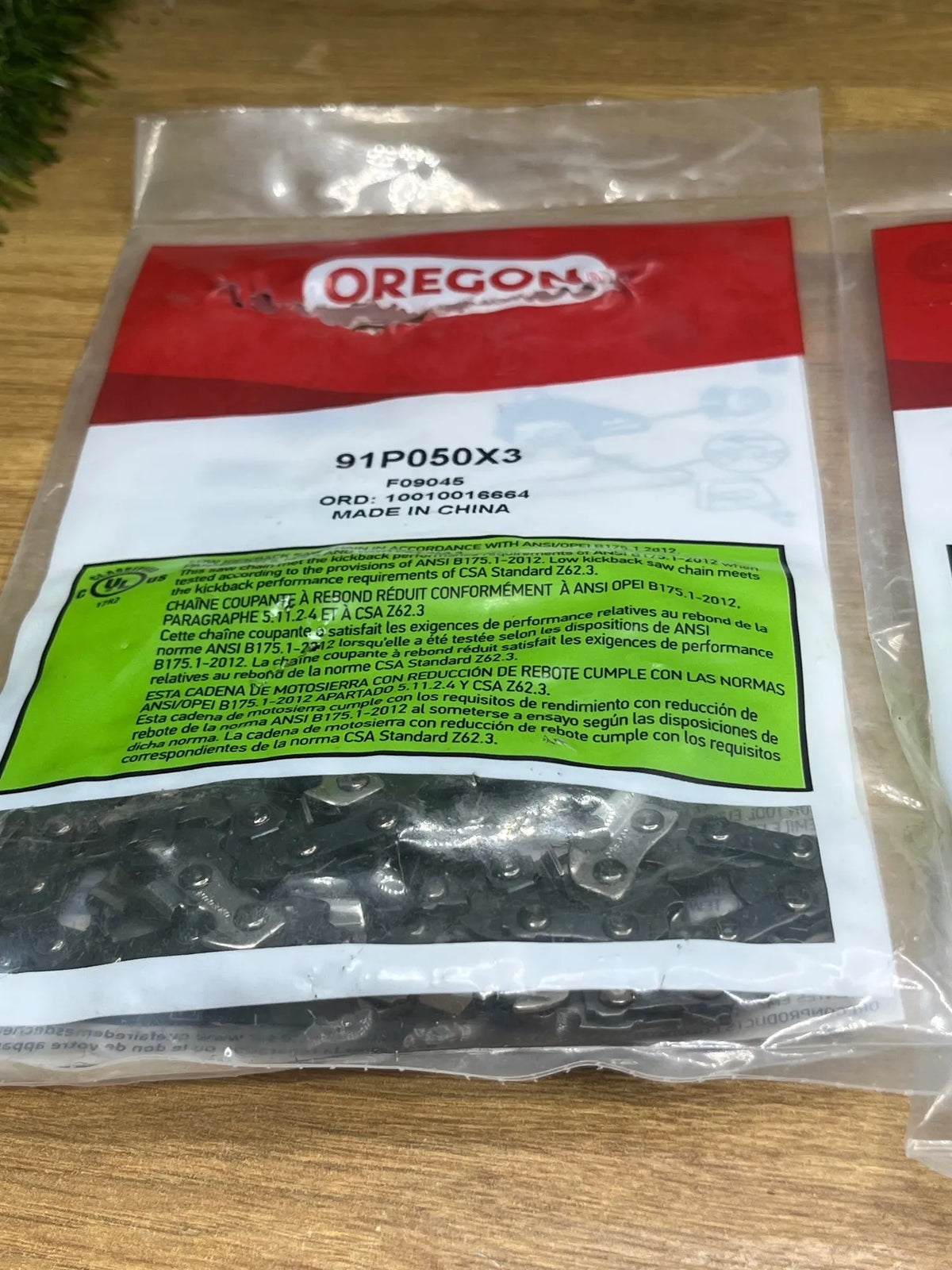 Pack de 3 Cadenas de Motosierra Oregon