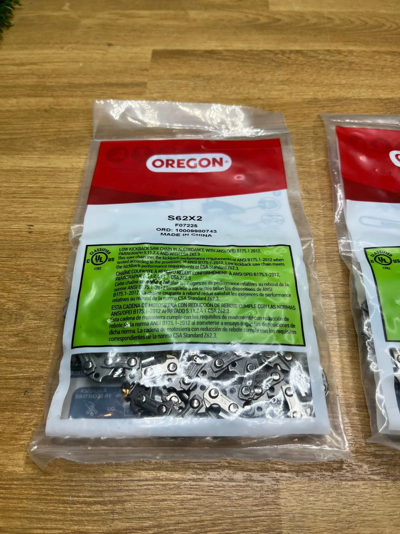 Pack de 2 Cadenas de Motosierra S62X2 Oregon