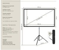 Pantalla para proyector
