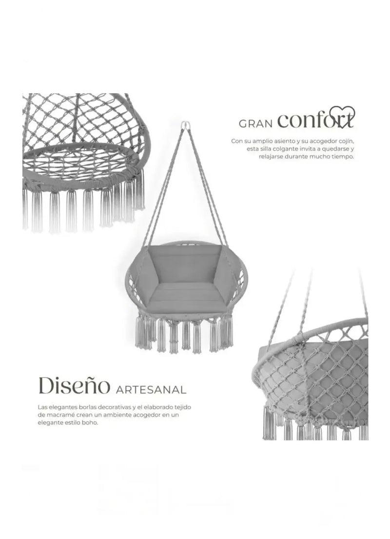 Silla colgante GRACIA gris