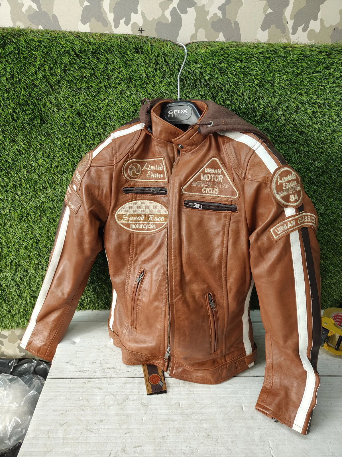 Chaqueta de moto de mujer cuero talla S - Urban