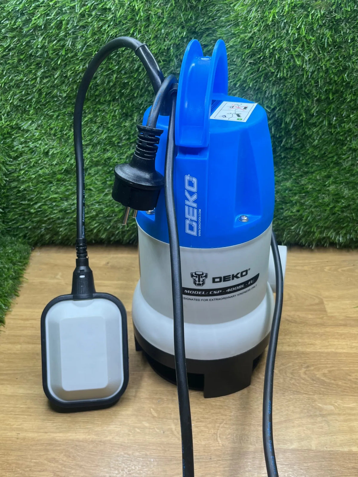 Bomba de agua sumergible eléctrica de 400 W DEKO
