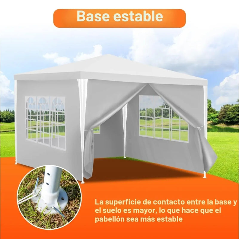 Carpa de jardín con paredes 3x3 - Vounot