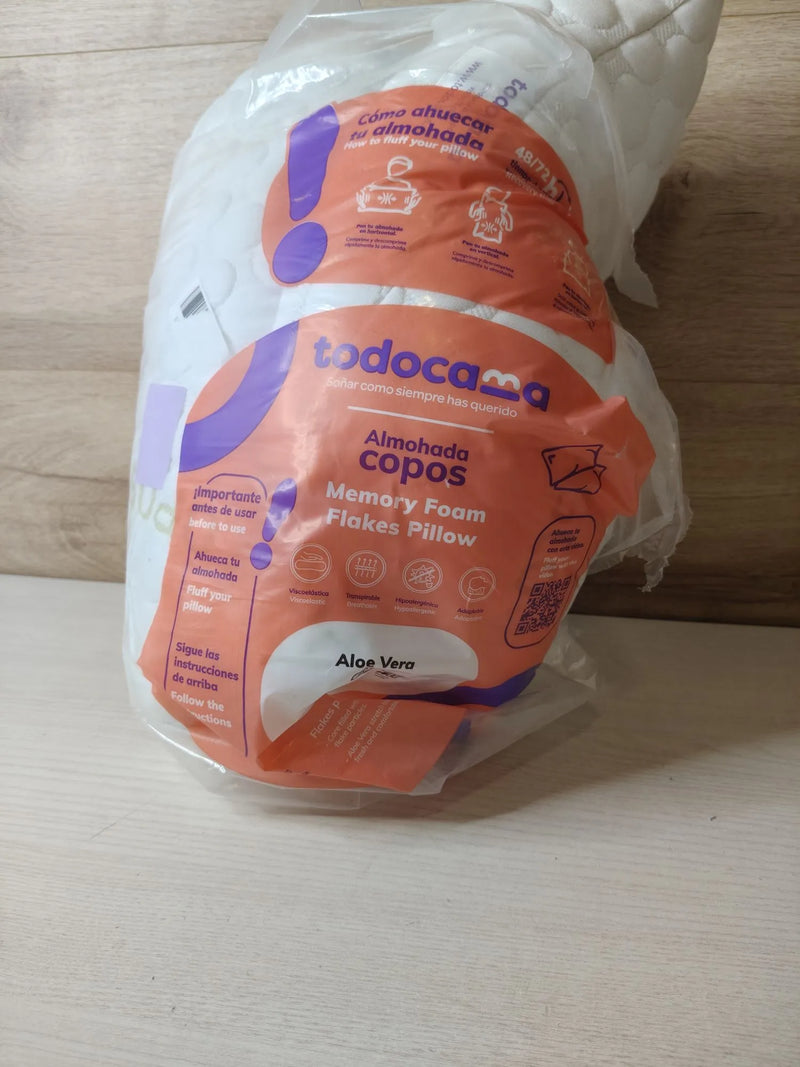 Almohada viscoelástica Aloe Vera 80cm - TODOCAMA
