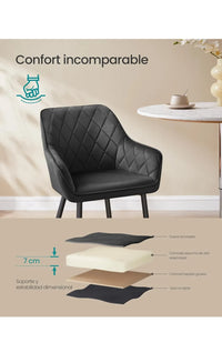 Silla de Comedor, Silla de Cocina, Sillón de Terciopelo