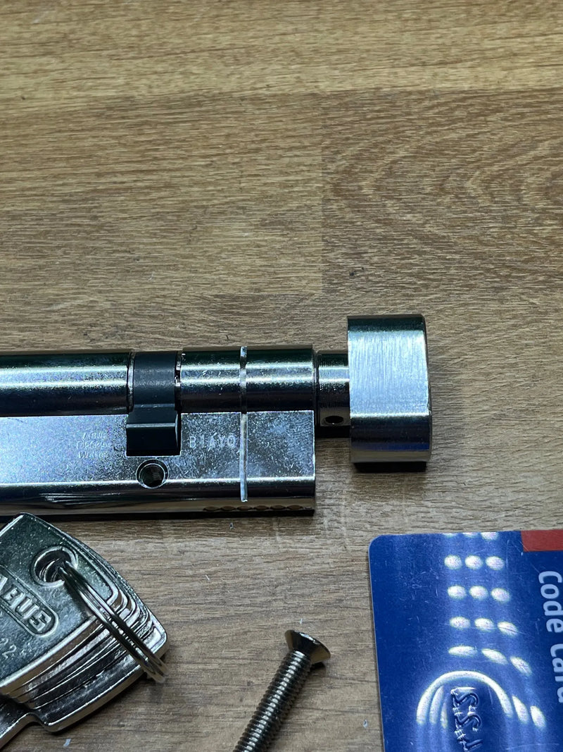 Cilindro de botón niquelado Z60/K30 ABUS