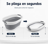 Cesto plegable de colada de silicona