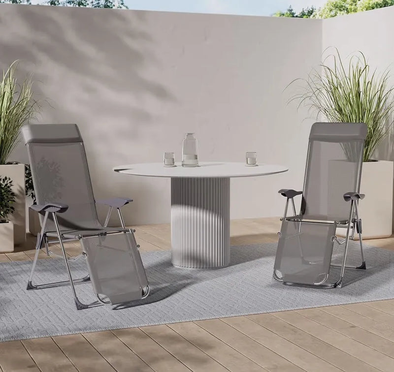 Conjunto de sillas jardín exterior