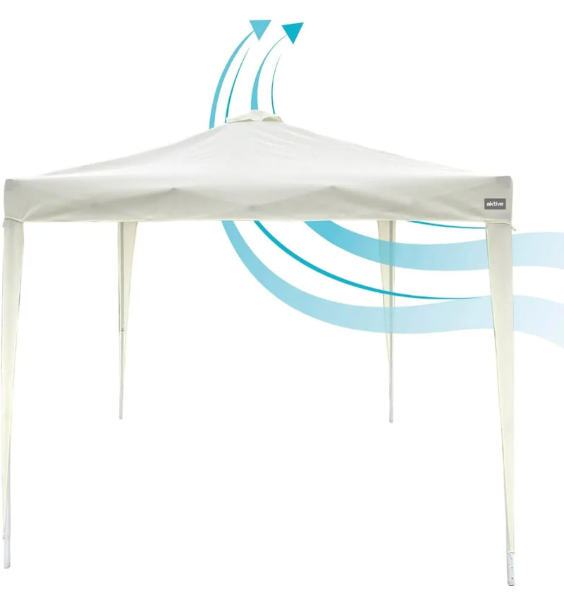 Carpa plegable 3x3 color beige - Aktive