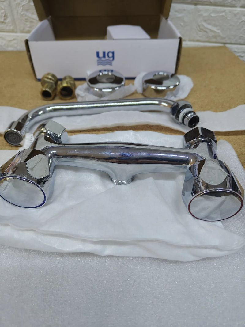 Batería de fregadero de pared Sauco de 150 cm