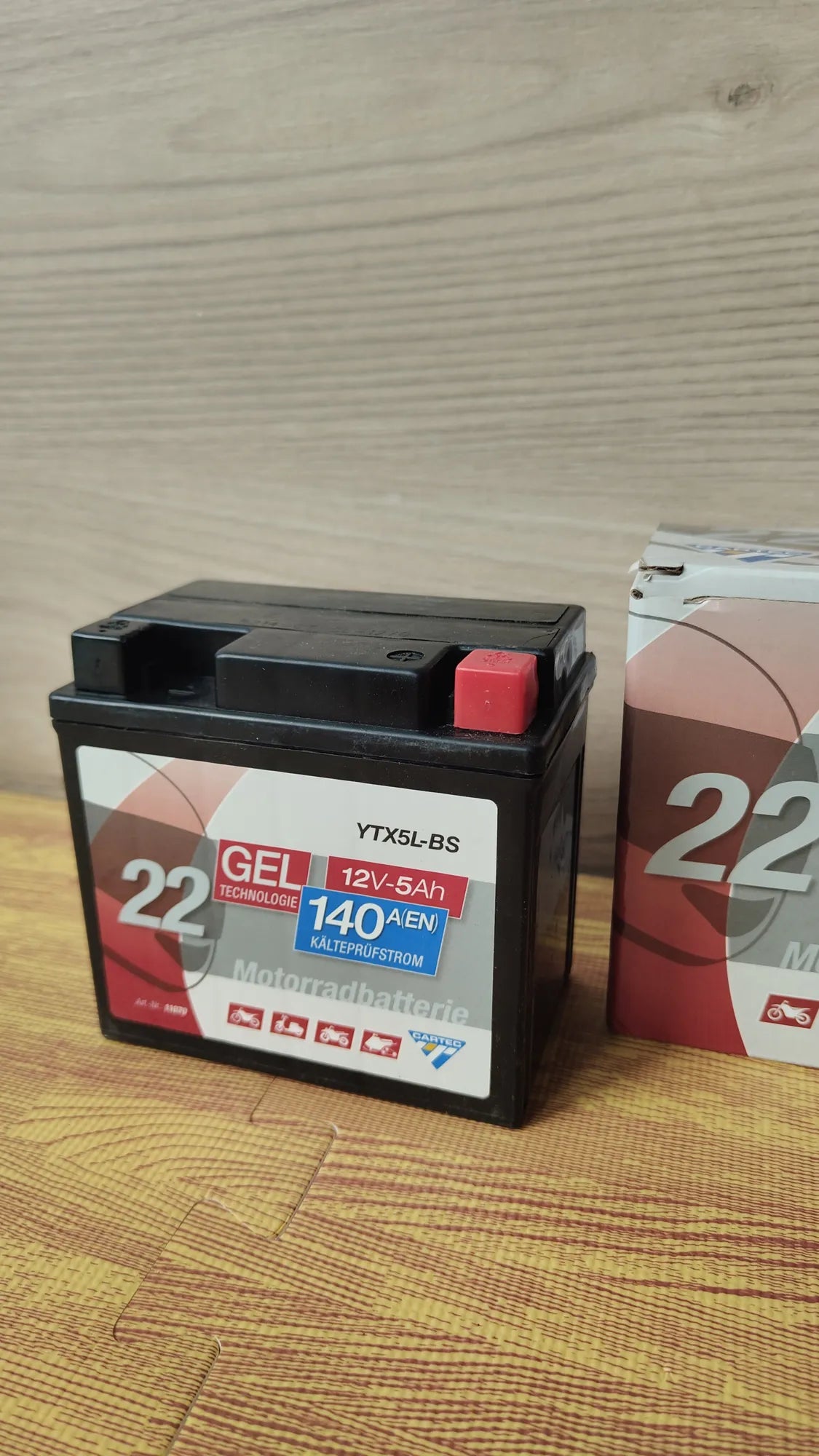 Batería Moto CARTEC YTX5L-BS 5Ah 80A
