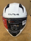 Casco de moto CURVE blanco