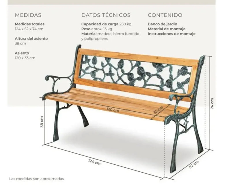 Banco de jardín