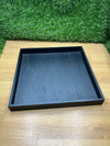 Bandeja Madera Rectangular Negra Paulownia