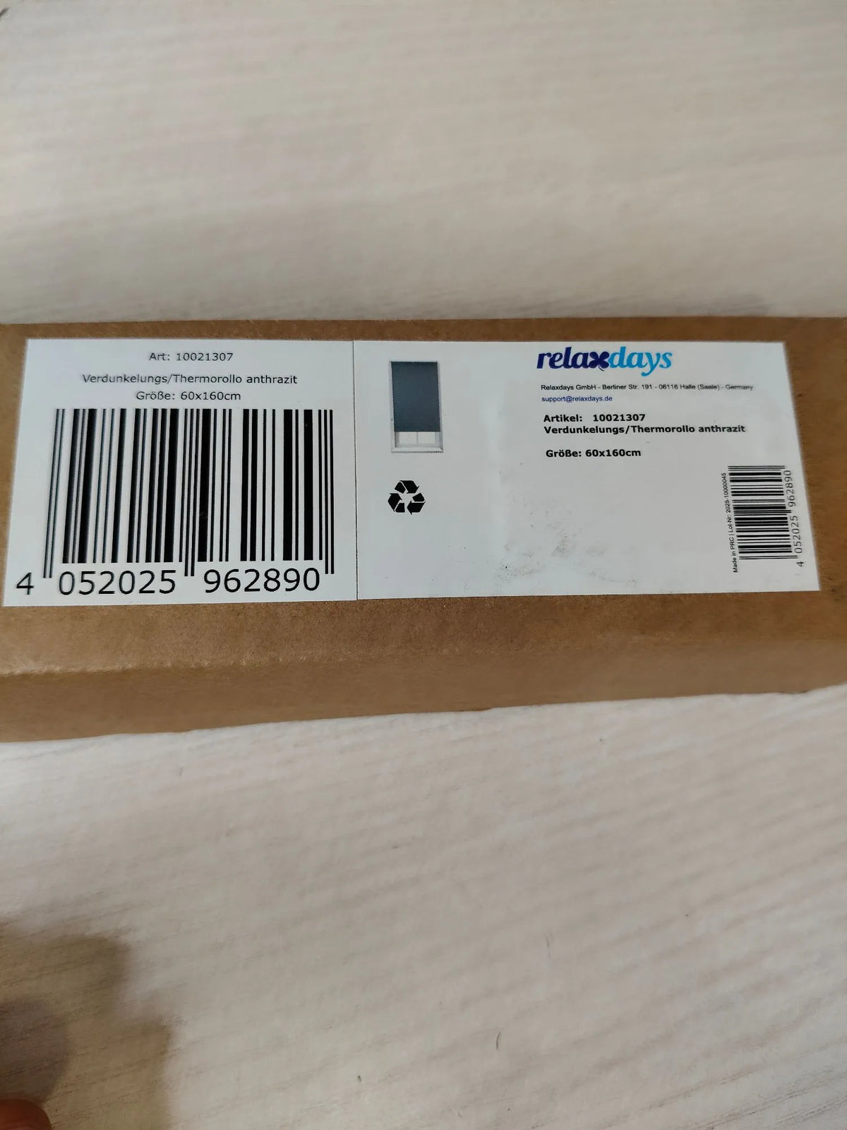 Estor Opaco Térmico - RELAXDAYS