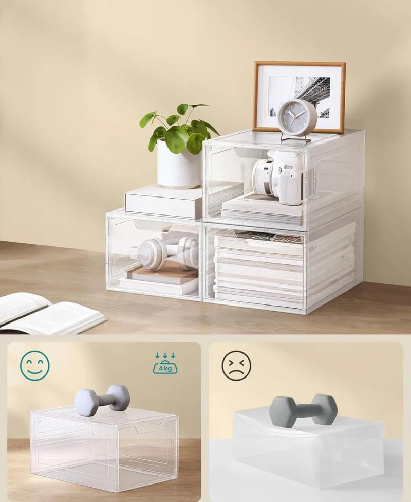 Cajas de zapatos pack de 12 - Songmics