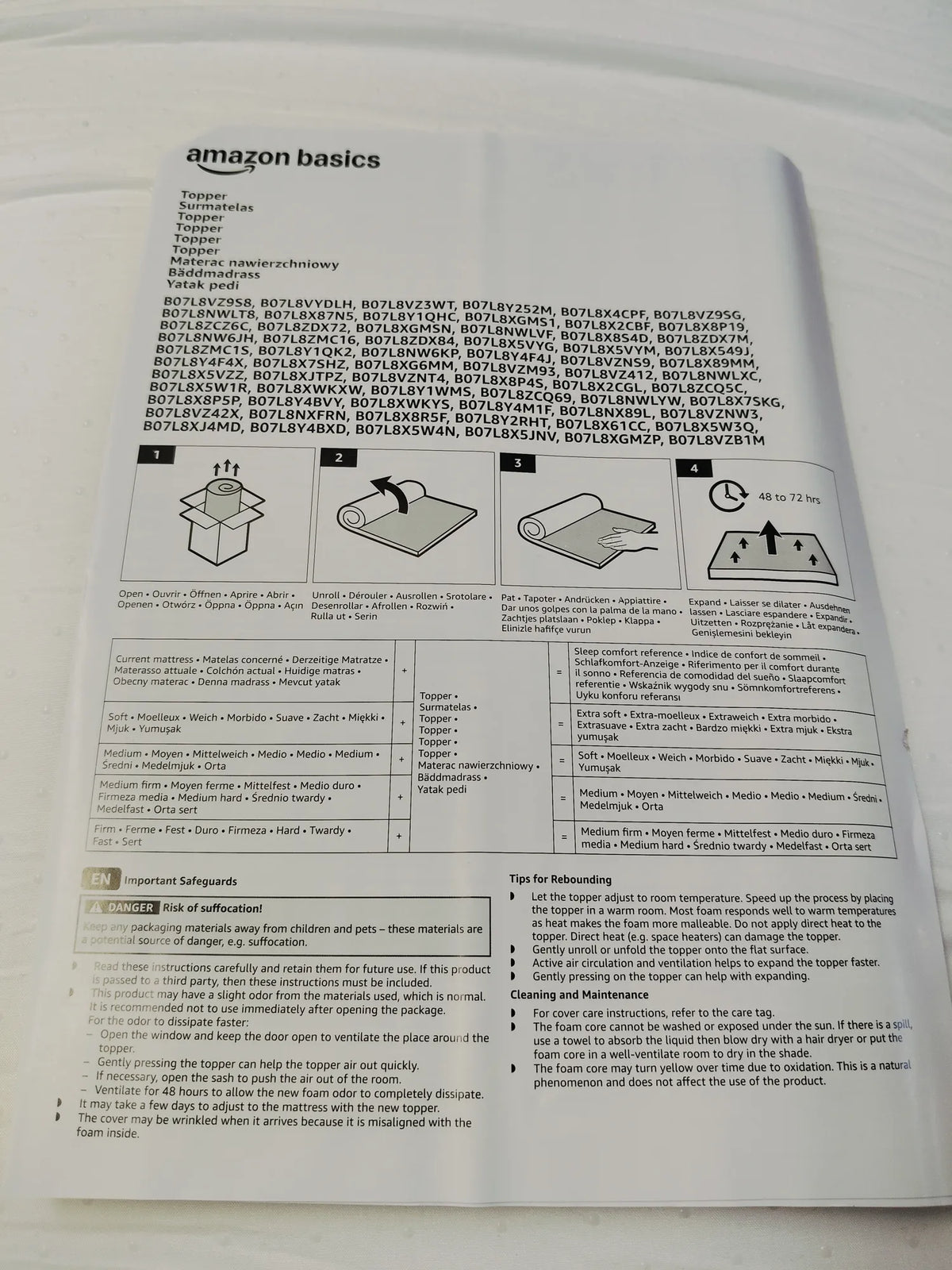 Colchón de Espuma - Amazon Basics