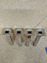 4 patas de tubo de acero 20cm