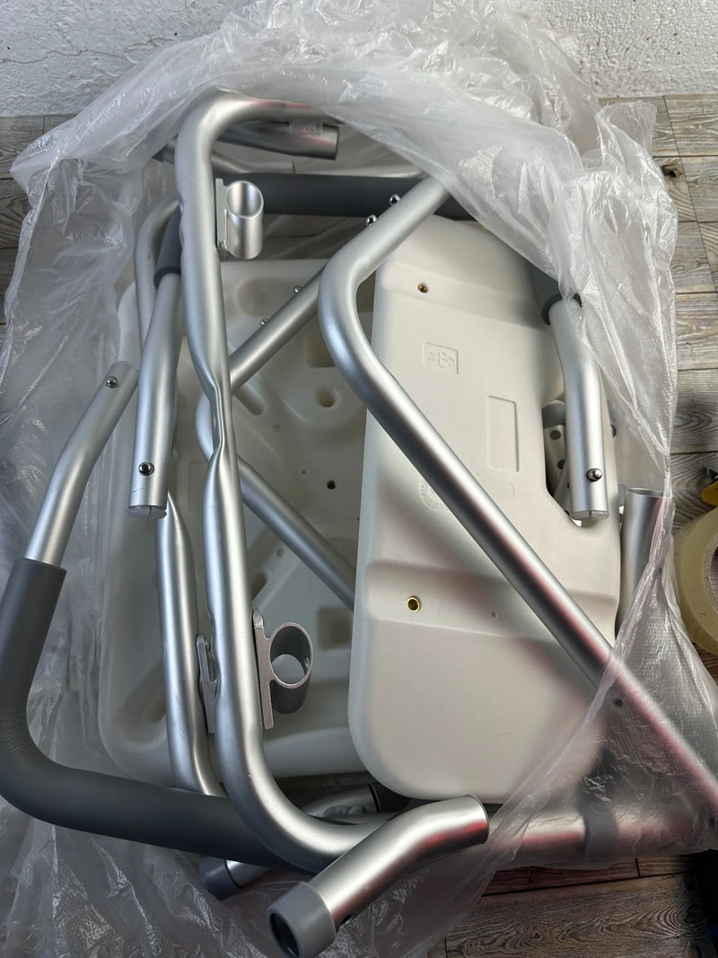 Silla de ducha con respaldo