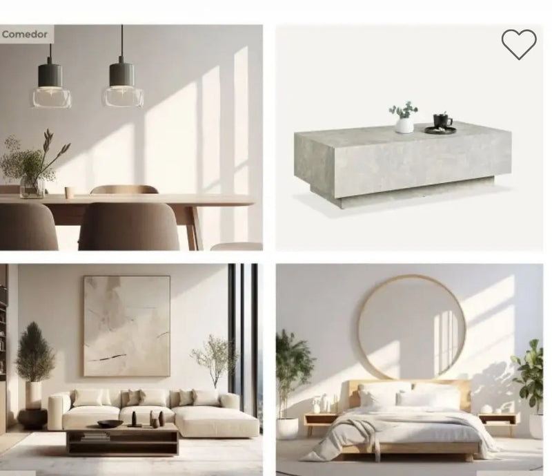 Mesa de centro minimalista