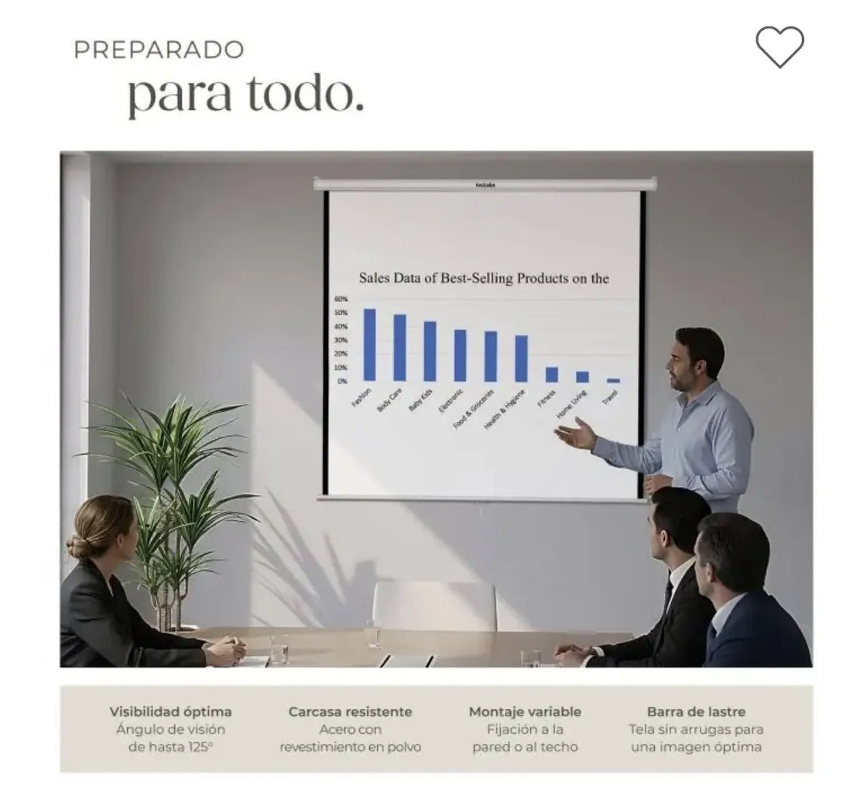 Pantalla para proyector