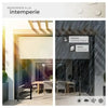 Toldo de pinza para exterior color beige