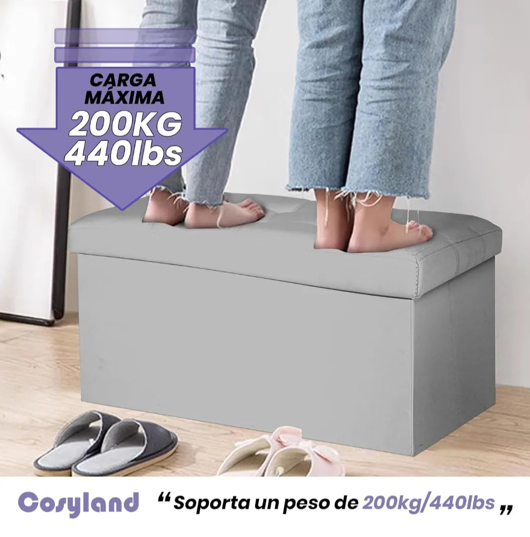 Puff y banco de almacenaje de 80L - Cosyland