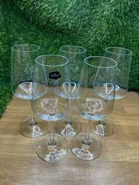 Juego de 6 copas de vino tinto Crystalex