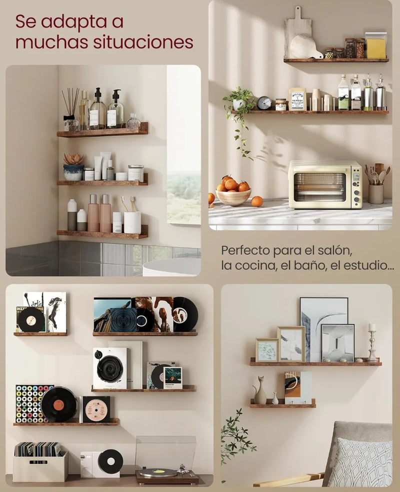 Estantes colgantes de pared juego de 3
