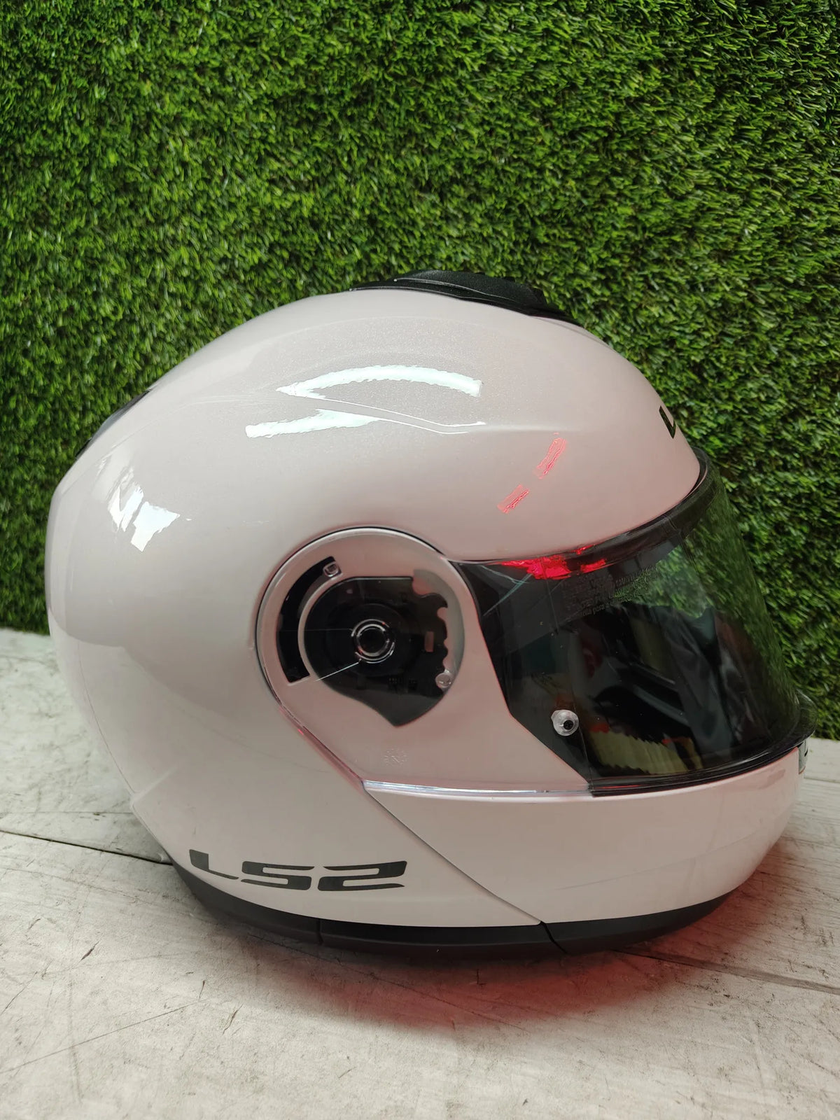 Casco de moto modular blanco XXL - LS2