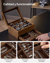 Caja de relojes con 8 ranuras