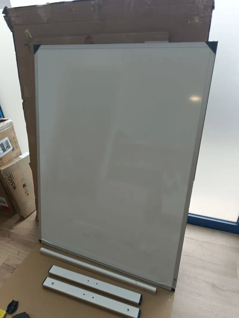 Pizarra blanca móvil de doble cara, 1200x900mm