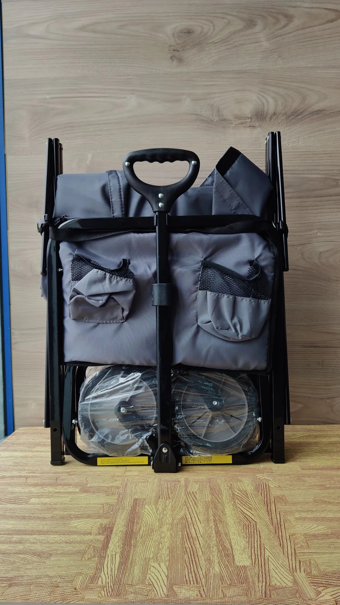 Carreta plegable para jardín y aire libre con bolsa de cubierta