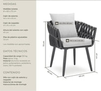 Silla de aluminio