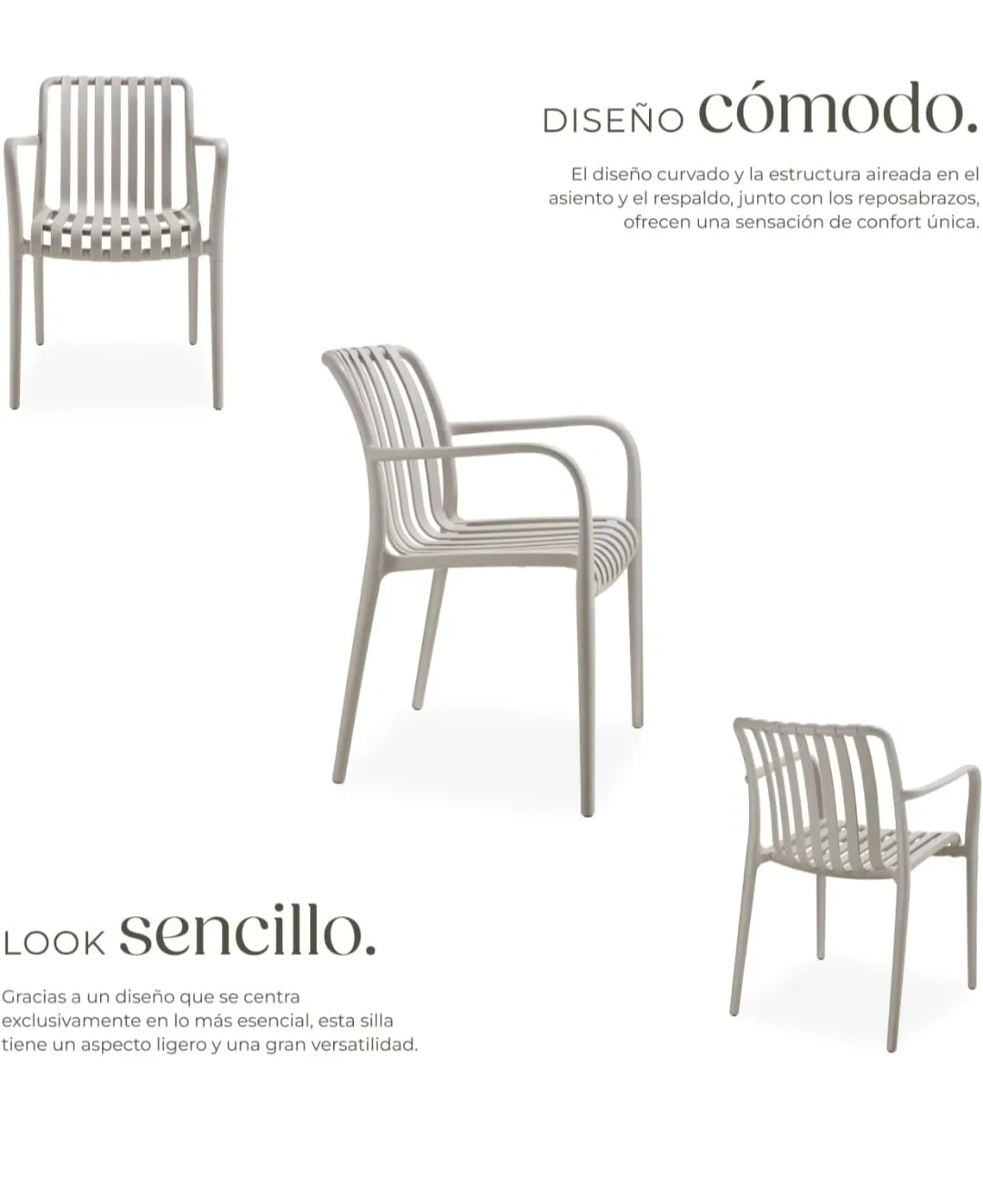 Sillas Terraza Exterior Apilables