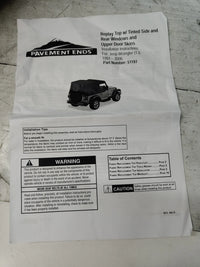Soft top con ventanas traseras - Pavement ends