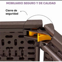 Mesa plegable marrón 180 cm