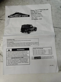 Soft Top Ventanas Traseras Bestop 51197-35 Jeep