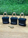 Candado de acero laminado con llave Master Lock