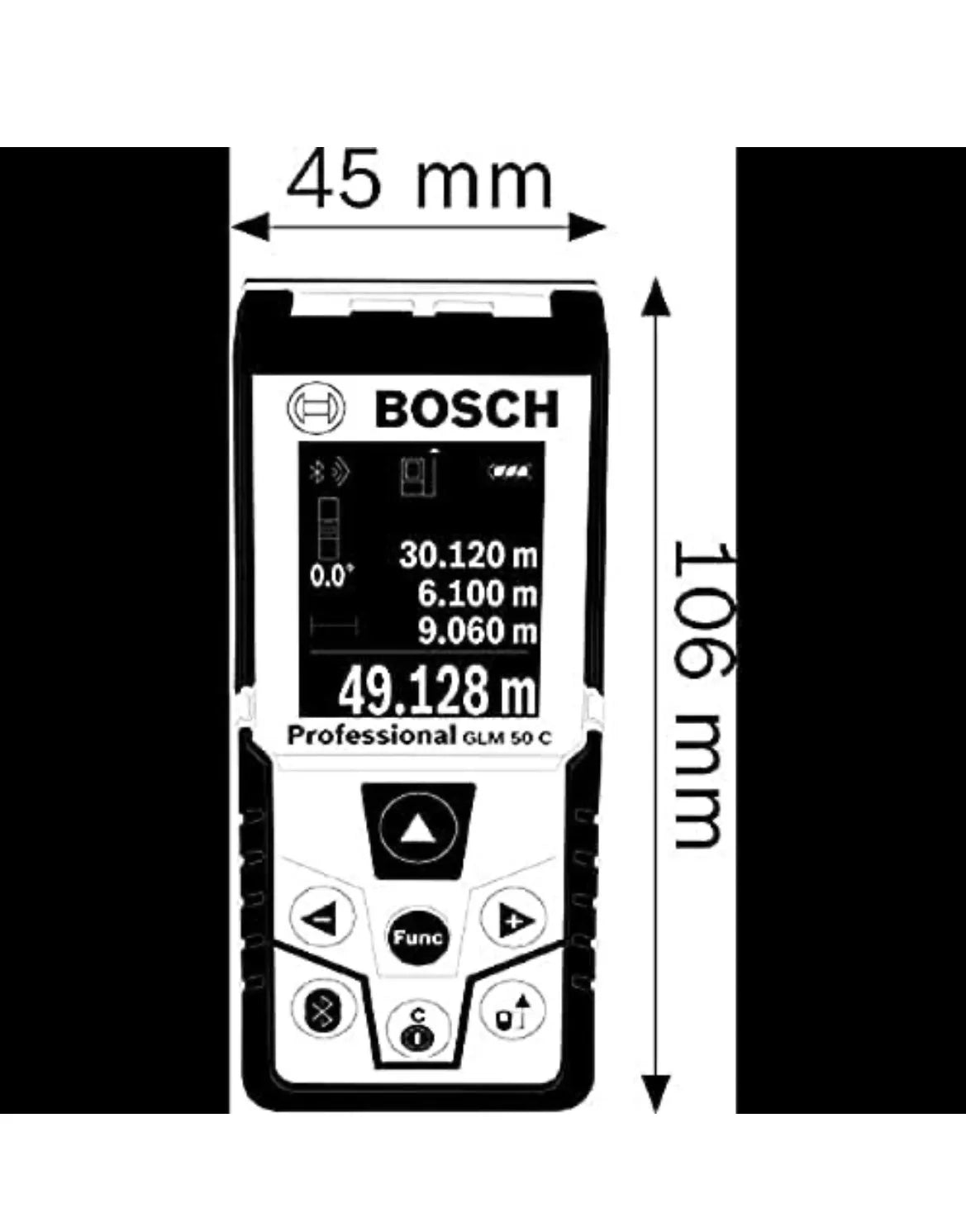 Medidor Láser de Distancia GLM 50 C Bosch