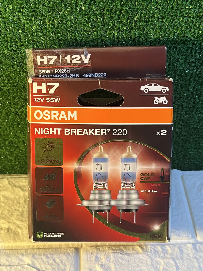 Lámpara de faro halógeno OSRAM NIGHT BREAKER 220