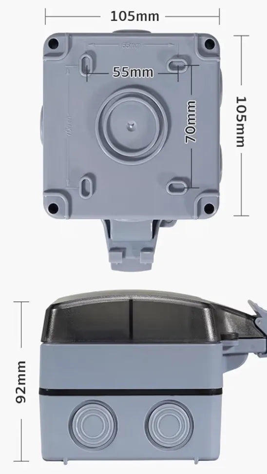 Enchufe exterior estanco IP66 de superficie 16A