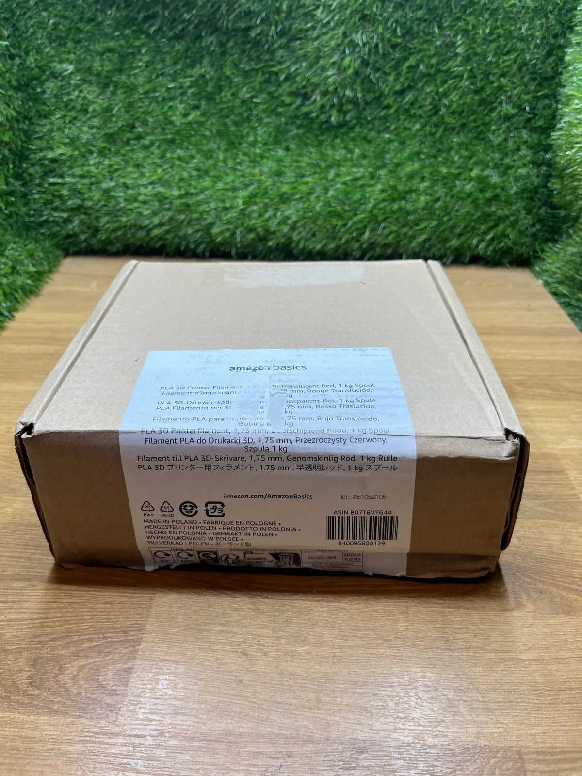 Filamento para impresora 3D Naranja Fluo Amazon Basics