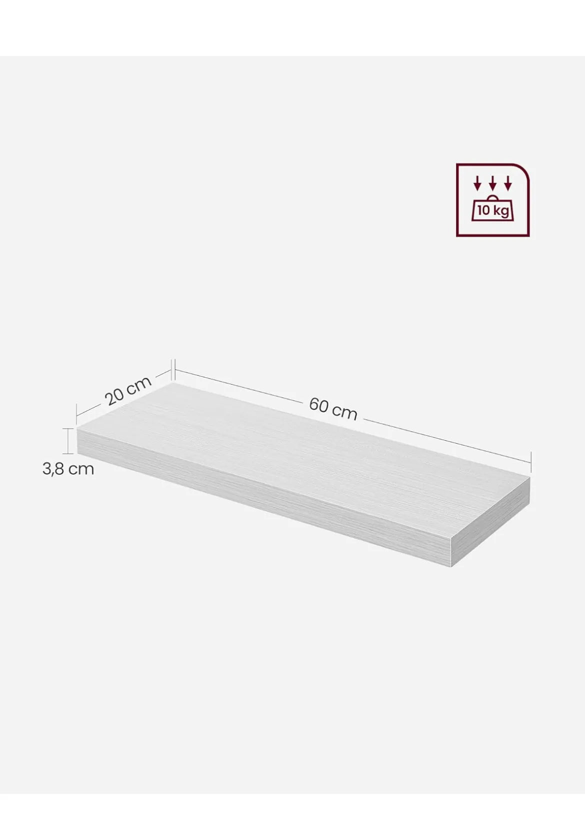Estante de Pared Blanco VASAGLE