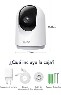 Camara Vigilancia WiFi Interior GNCC