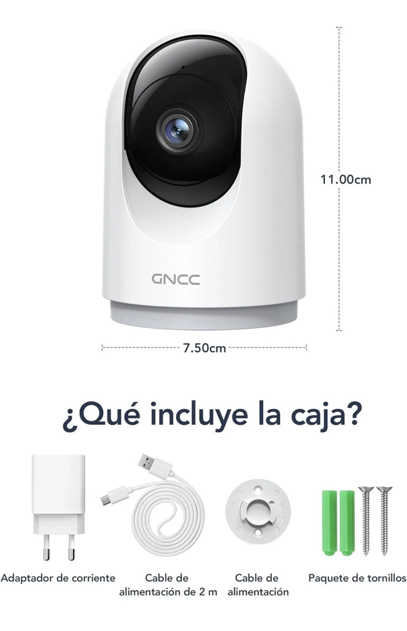 Camara Vigilancia WiFi Interior GNCC